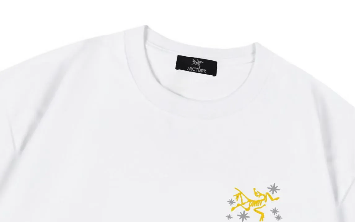 ARC TERYX 2025New Arrival logo Same Style t 100％ 32 ：White Size：XS S M L